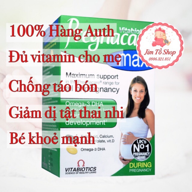 Vitamin tổng hợp Bà Bầu Pregnacare Max giúp bầu khỏe, không thiếu máu, đỡ nghén