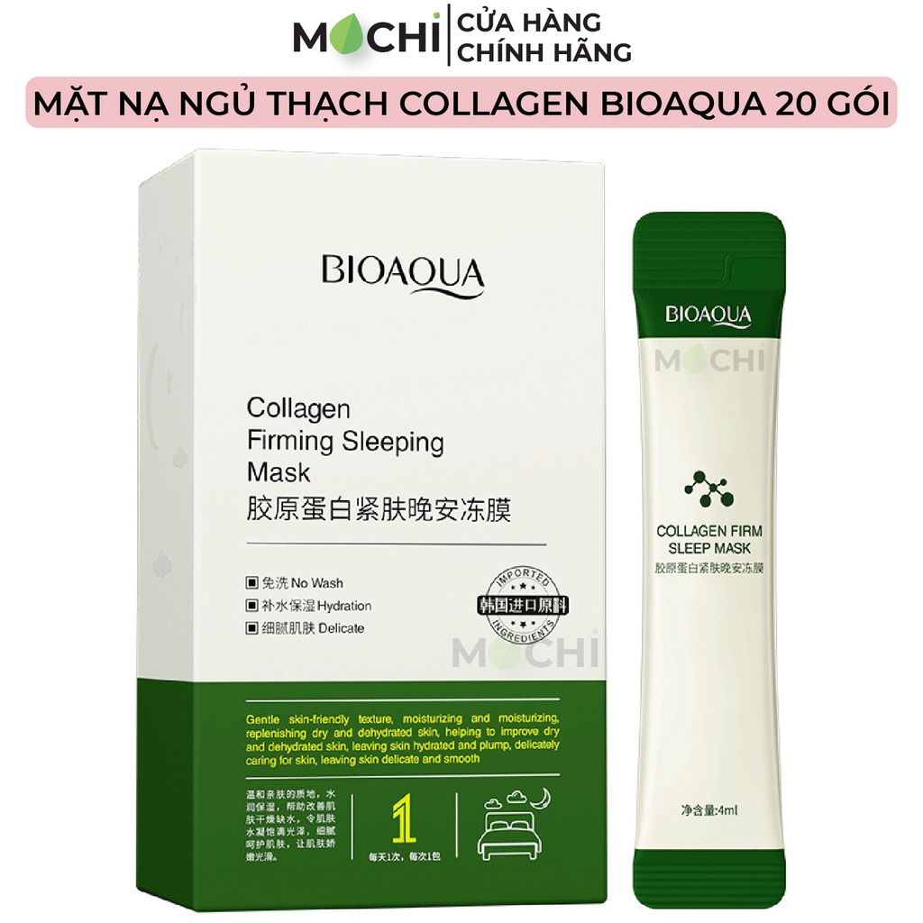 Mặt Nạ Ngủ Thạch Collagen Nâng Cơ Dưỡng Trắng Da Cấp Ẩm Mask Bioaqua Nội Địa Trung MOCHI SHOP