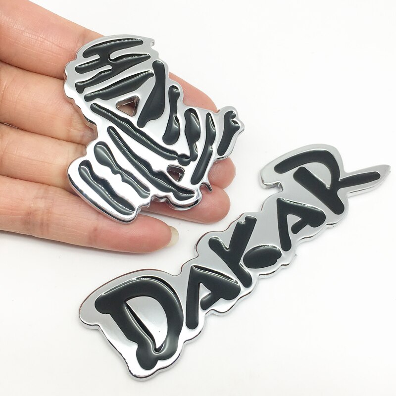 Kiểu dáng xe hơi ✷ ❈ nhãn dán kim loại cho logo Dakar Huy hiệu biểu tượng cốp sau Ốp lưng xe máy tự động Decal cho SUV Pickup 4X4 cho Jeep