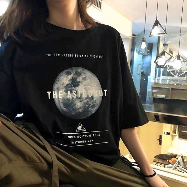 Áo Thun Unisex ❤️FREESHIP❤️ Giảm 10K Khi Nhập [ Áo Thun Nữ ] Áo Thun Tay Lỡ ASTRONAT màu ĐEN/TRẮNG/XANH ☂️ Nam nữ unisex | BigBuy360 - bigbuy360.vn
