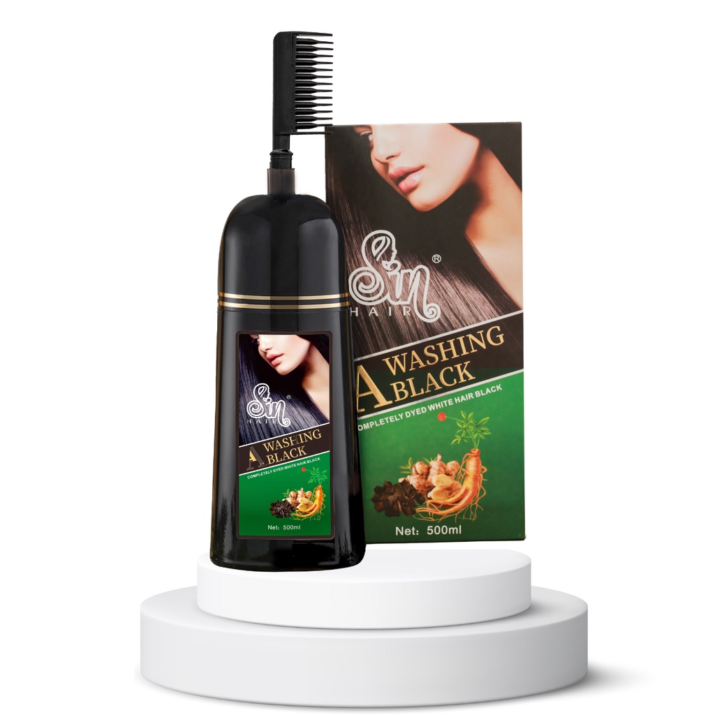 [Chính hãng Nhật Bản] Combo 2 dầu gội Sinhair đen - Phủ bạc từ lần gội đầu tiên, lên màu nhanh, không phai màu