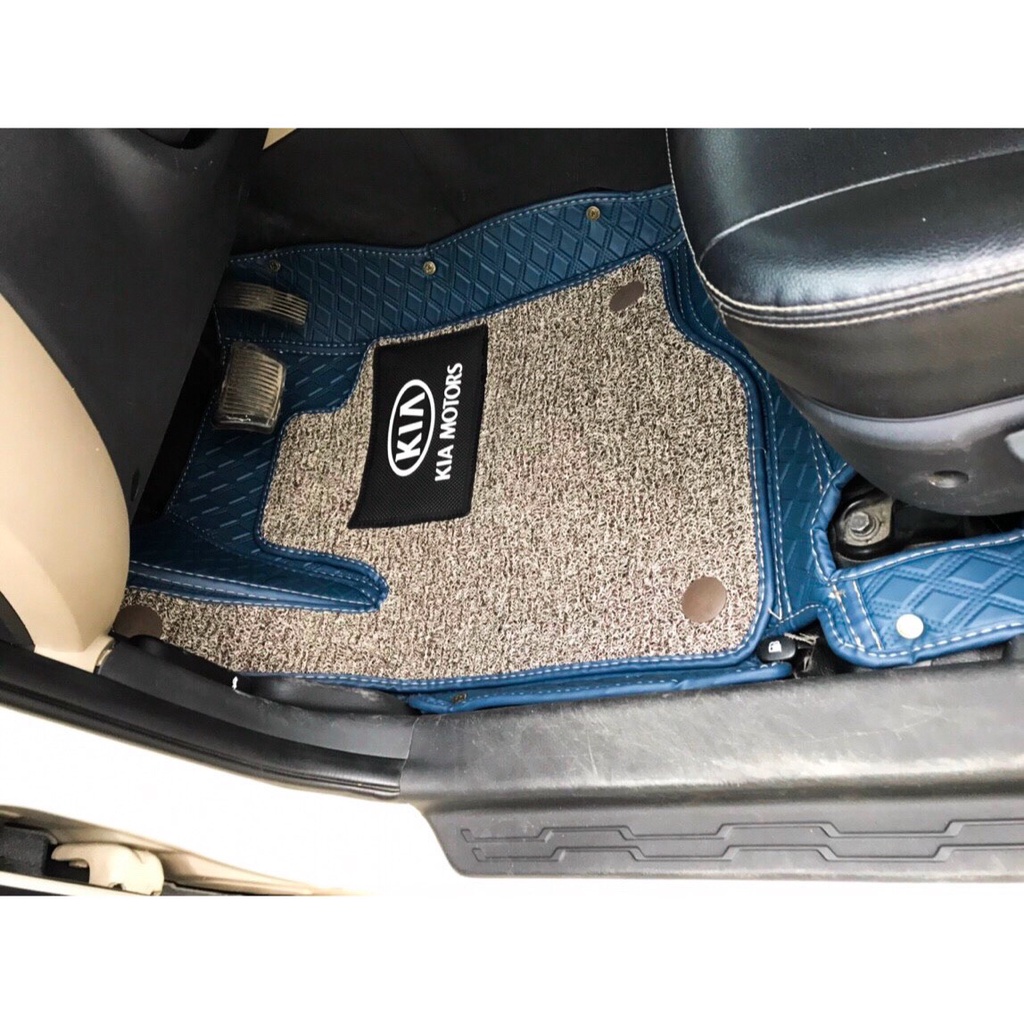 Thảm lót sàn ô tô 5d 6d cho Kia Carens 2023 thảm da không mùi không thấm nước phủ kín 90% sàn xe