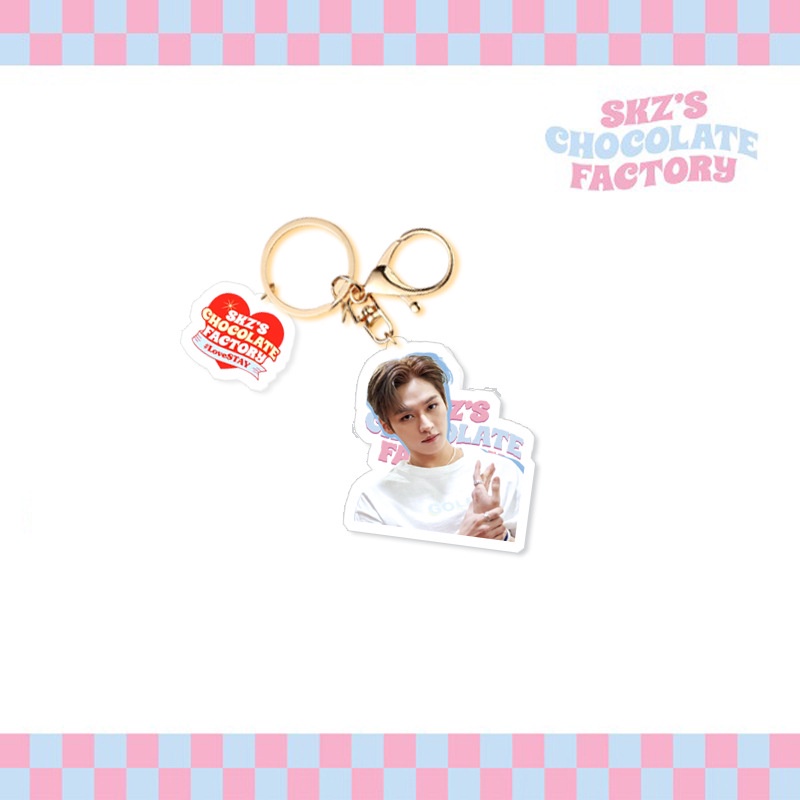 Móc Khóa Mặt Hình Kpop Stray Kids SKZ'S CHOCOLATE FactoryAcryrylic
