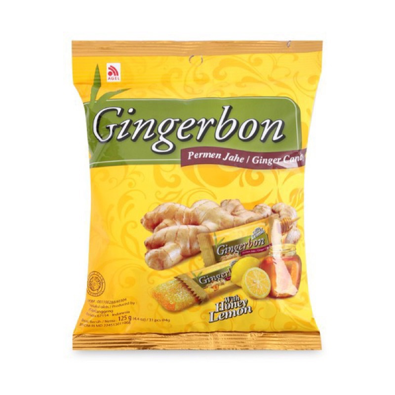 KẸO GỪNG DẺO GINGERBON GÓI 125G/ KẸO GỪNG MỀM