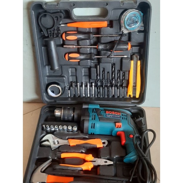 Máy khoan bosh 13ly RE vali kèm bộ phụ kiện 30 món đồ nghề sửa chữa