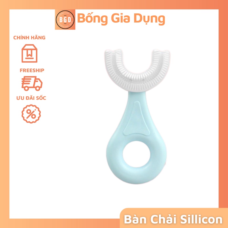 Bàn Chải Đánh Răng Silicon Hình Chữ U Cho Trẻ Em  Bàn Chải Tập Đánh Răng Cho Bé Từ 1-10 Tuổi