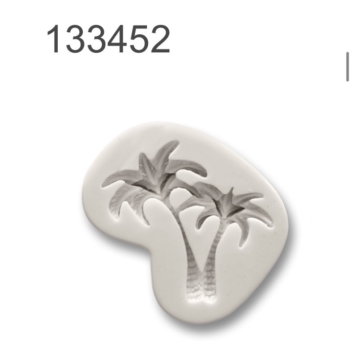 [133452] khuôn silicon 2 cây dừa trang trí bánh