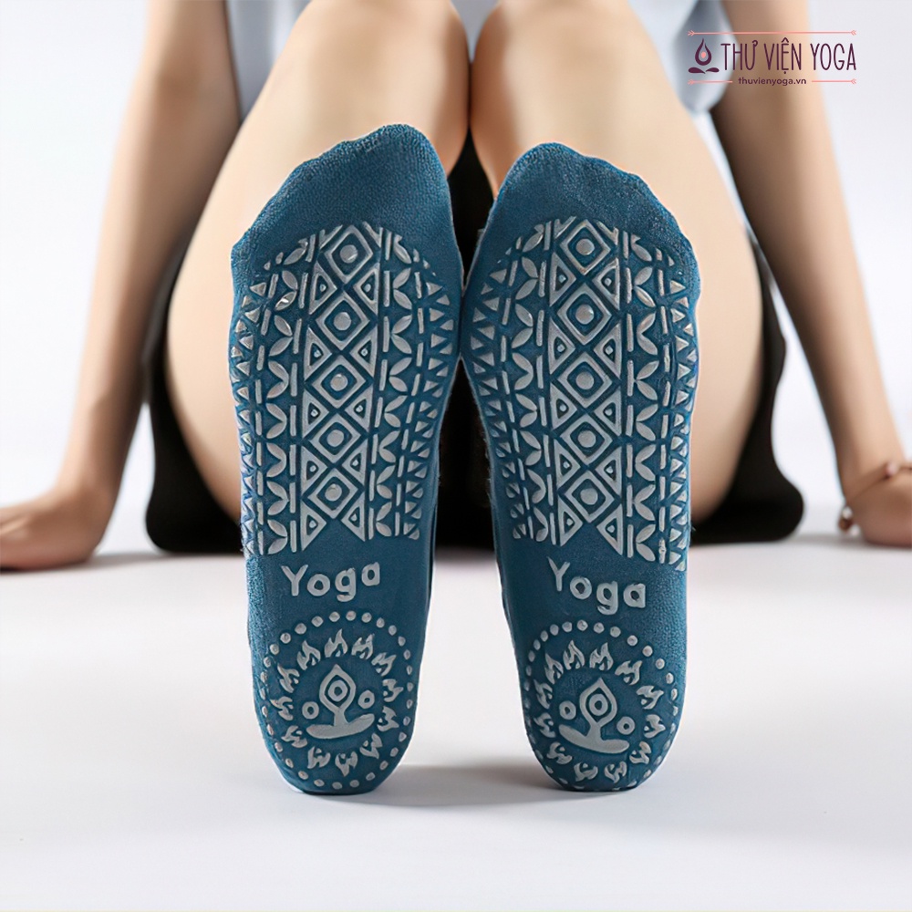 Tất, vớ chân tập Yoga, Pilates - Thư viện Yoga - Chất liệu cotton