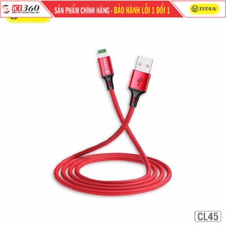 Cáp Sạc ip,máy tính bảng táo 3M dây dù Titan CL45-Dùng Thử 14 Ngày Lỗi 1 đổi 1
