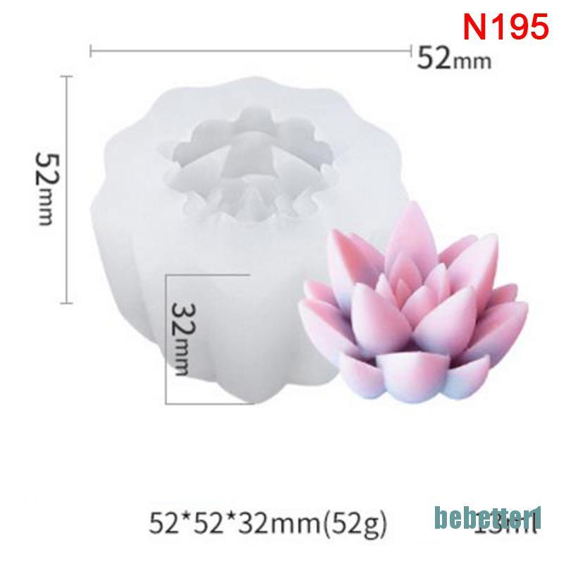 Khuôn silicon làm xà phòng / nến DIY tạo hình hình cây xương rồng 3d sáng tạo