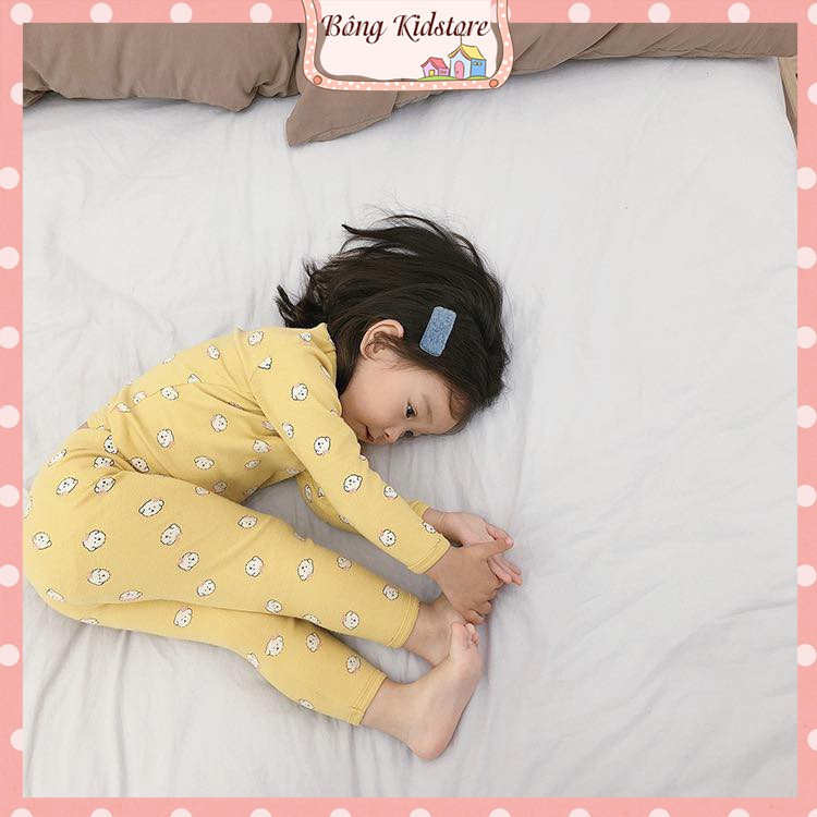 Set đồ ngủ bé gái nhiều màu, set đồ cho bé chất liệu cotton thoáng mát - SP000433