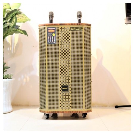 Loa kéo thùng gỗ bass 4 tấc hát karaoke, nghe nhạc kết nối nối Bluetooth, usb Temeisheng TMS 154 hàng chính hãng