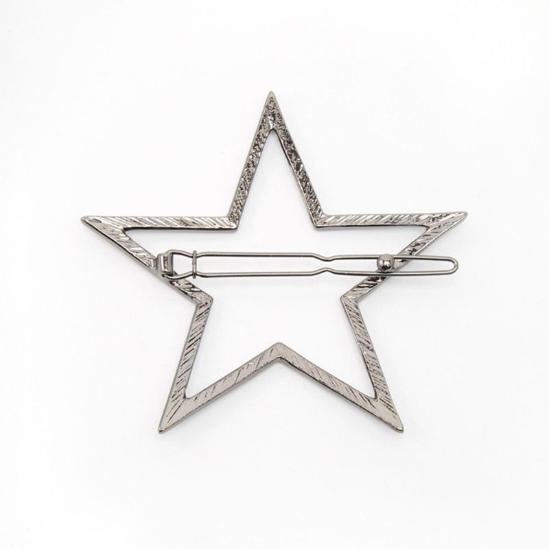 Kẹp Tóc Ngôi Sao Năm Cánh Bằng Hợp Kim Thiết Kế Tối Giản Cho Nữ
