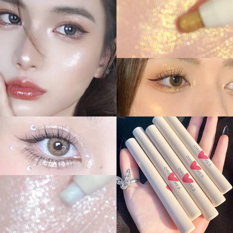 [Hàng mới về] Bút Kẻ Mắt Bắt Sáng Màu Kim Cương Lấp Lánh Độc Đáo Lâu Trôi Chống Thấm Nước Tiện Dụng