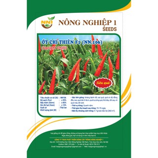 HẠT GIỐNG ỚT CHỈ THIÊN LAI F1 LOẠI 0,5G (NN.106)