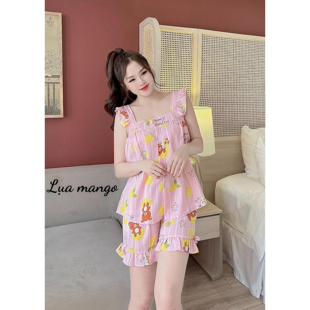 ẢNH THẬT pijama đùi thiết kế siêu xinh, đồ bộ nữ hot trend size 40kg đến 60kg , đồ bộ pijama nữ giá rẻ , free ship