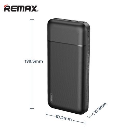 Pin Sạc Dự Phòng 20000mah Remax RPP-166 Lango Series Fast Charing 2.1A tích hợp 2 cổng USB - RPP-166