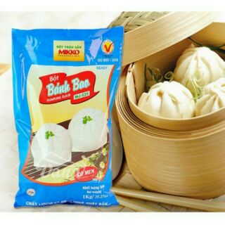 Bột bánh bao mikko trộn sẵn loại gói 1kg.