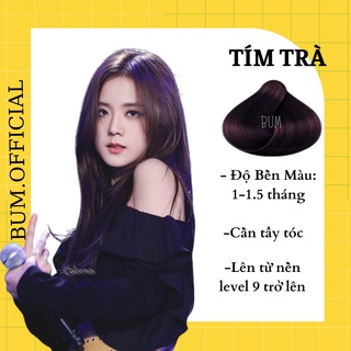 Thuốc Nhuộm Tóc Màu TÍM ĐEN Không Tẩy | Bum Hair