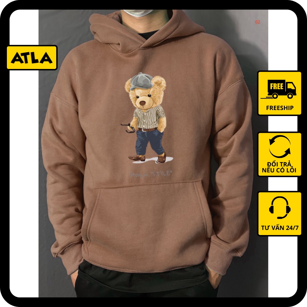 Áo Hoodie Unisex Stay in style  đôi form rộng nam nữ vải Nỉ Bông - TDA02