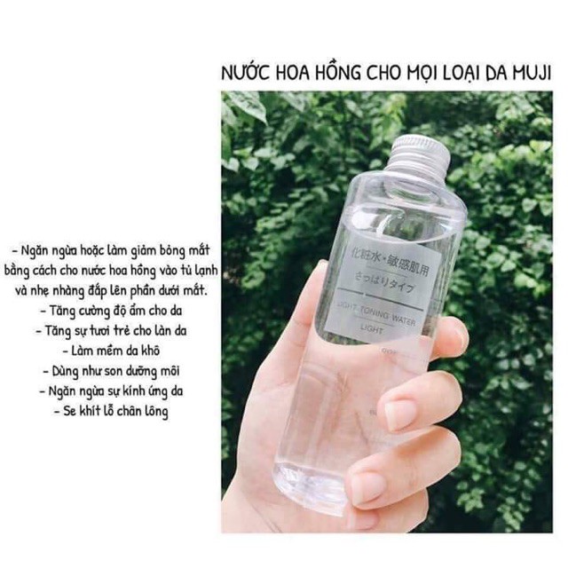 NƯỚC HOA HỒNG MUJI - HÀNG NHẬT NỘI ĐỊA- 200ml [NOIYNU]