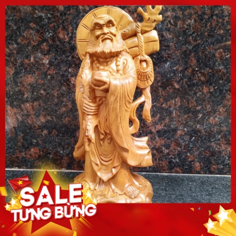 Tượng đạt ma khất thực gỗ thơm