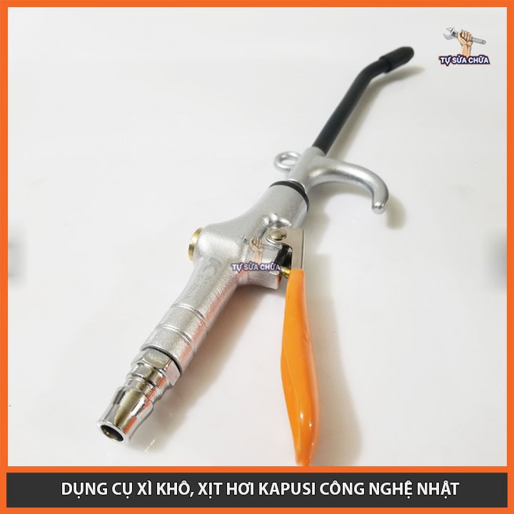 Dụng cụ xì khô, xịt hơi Kapusi K-1017 mỏ dài 187PSI kim loại nguyên khối, hàng loại xịn, xịt siêu nhẹ