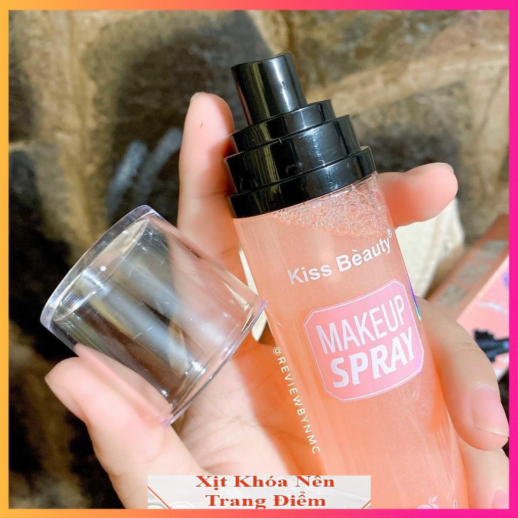 Xịt khóa nền Kiss Beauty hương Đào 110ml giữ lớp trang điểm cố định lâu trôi Ht1 | BigBuy360 - bigbuy360.vn