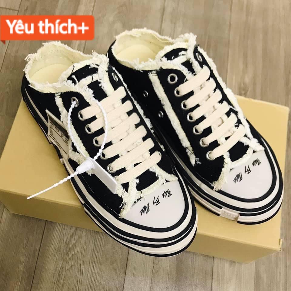 Sục Xvessel, giày sục sneacker xvessel đạp gót nam nữ hot trend 2021 [full box bill]