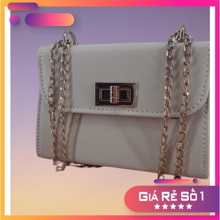 Túi Xách Nữ Đeo Chéo Khóa Vuông Da Mềm Cao Cấp Hot Hit Dành Cho Phái Đẹp