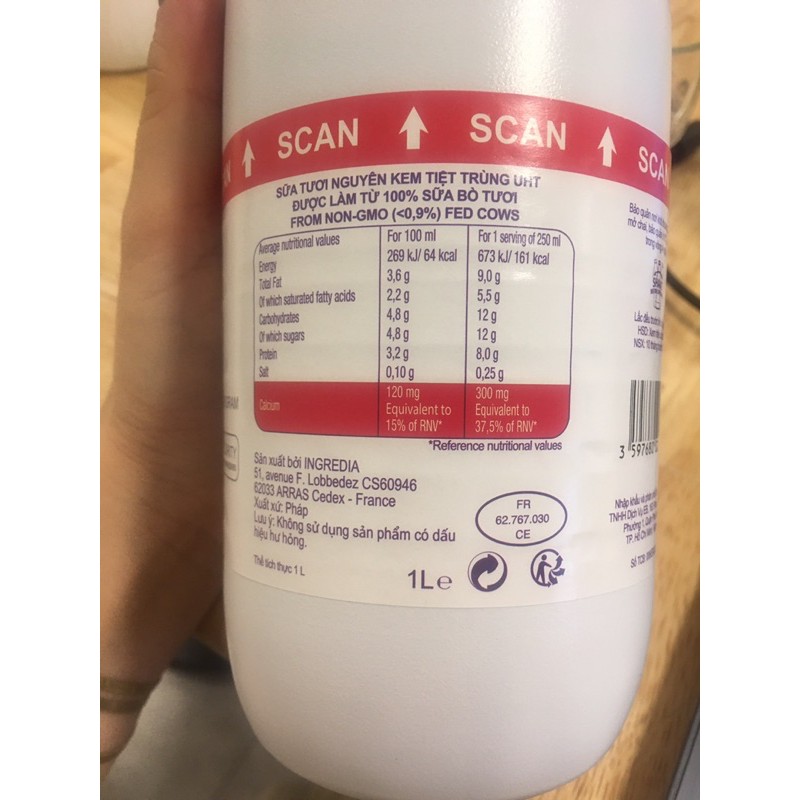 SỮA TƯƠI TIỆT TRÙNG PROSPERITE NGUYÊN KEM | BigBuy360 - bigbuy360.vn
