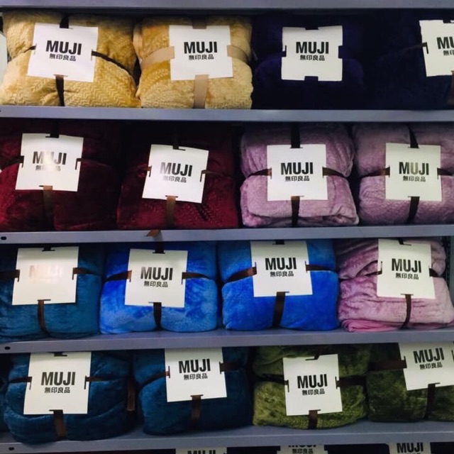 Chăn lông thỏ Muji