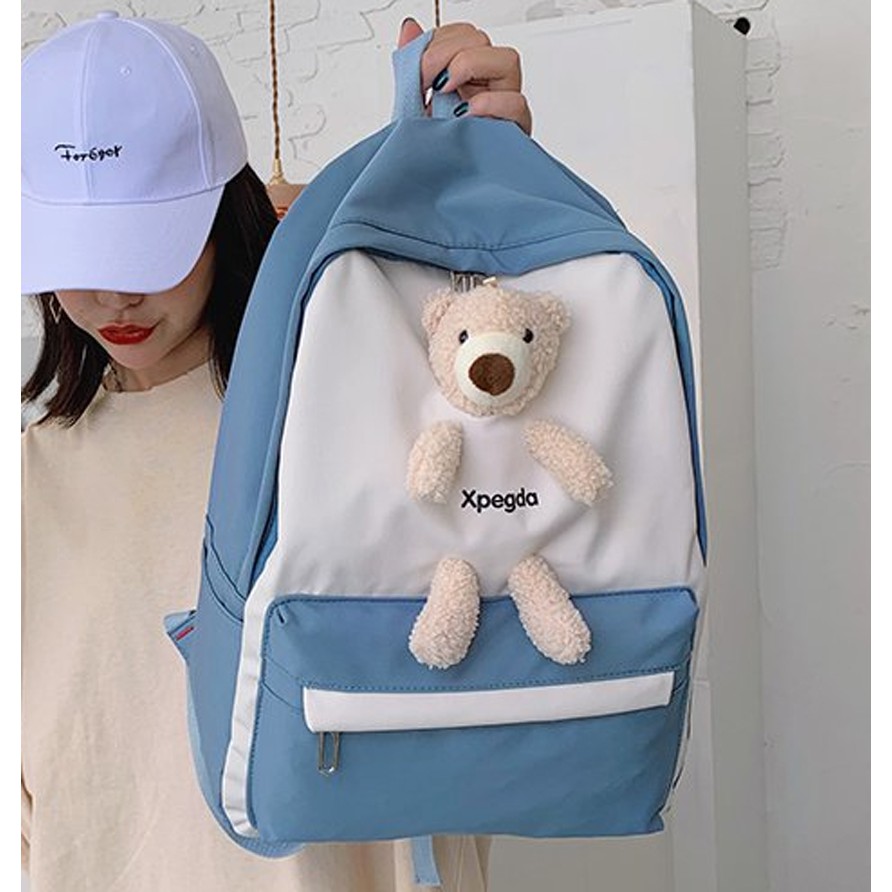 Balo ulzzang chống nước Bag.ThanhThu XPEGDA gấu xinh 88