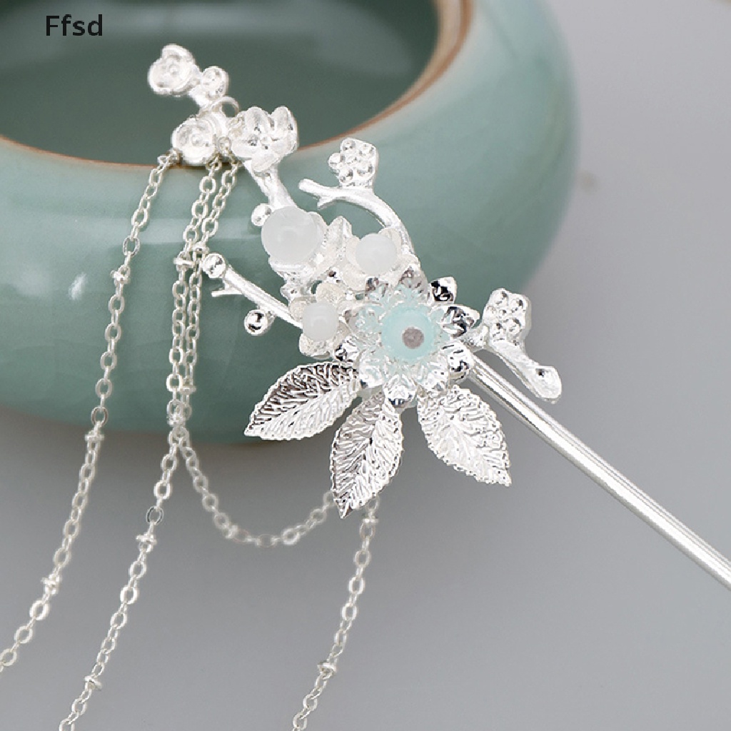 {Ffsd} Kẹp Tóc Tua Rua Dài Pha Lê Phong Cách Trung Hoa Cổ Điển Mới Dành Cho Cô Dâu Noiva Tiệc Cưới * Bán Chạy