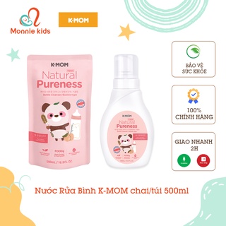 Nước rửa bình và rau quả k-mom chai/túi 500ml