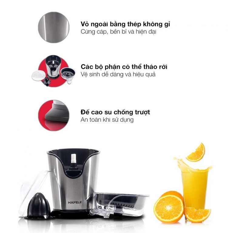 Máy vắt cam tự động Hafele GS-401 / 535.43.089 700ml 100W - Hàng chính hãng