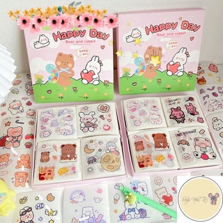 🌸Set 100 tấm sticker nhãn dán trang trí sổ cốc bìa nước dễ thương🌸