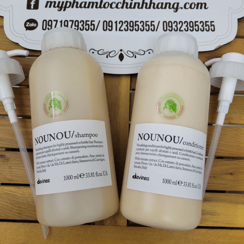 DẦU GỘI/XẢ DAVINES NOUNOU CHO TÓC NHUỘM 1000ML