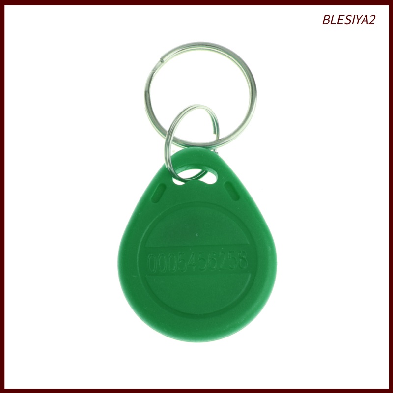 [BLESIYA2]10Pcs 125KHZ RFID Proximity ID Card Token Tags Key Fobs Access System Green