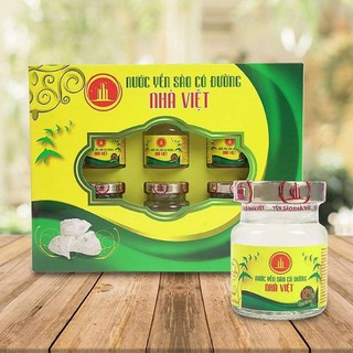 Nước Yến Sào Nhà Việt Có Đường Hương Vani 12% Yến - Hộp 6 Lọ x 70ml