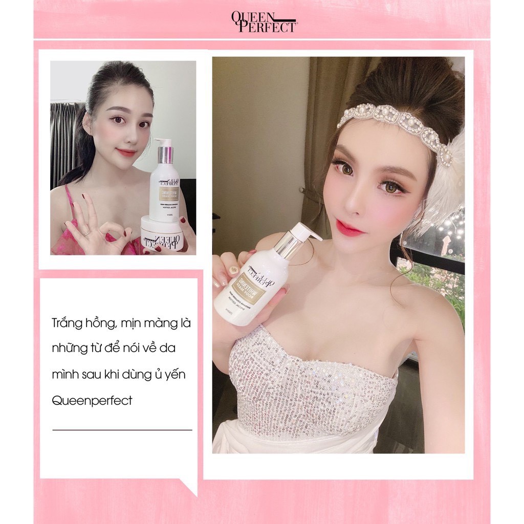 Ủ Yến Tươi Dưỡng Trắng Body QUEENPERFECT Mờ Thâm,Sạm Da,Da Bắt Nắng, Cháy Nắng, Da Không Đều Màu, Nuôi Da Căng Mọng | BigBuy360 - bigbuy360.vn