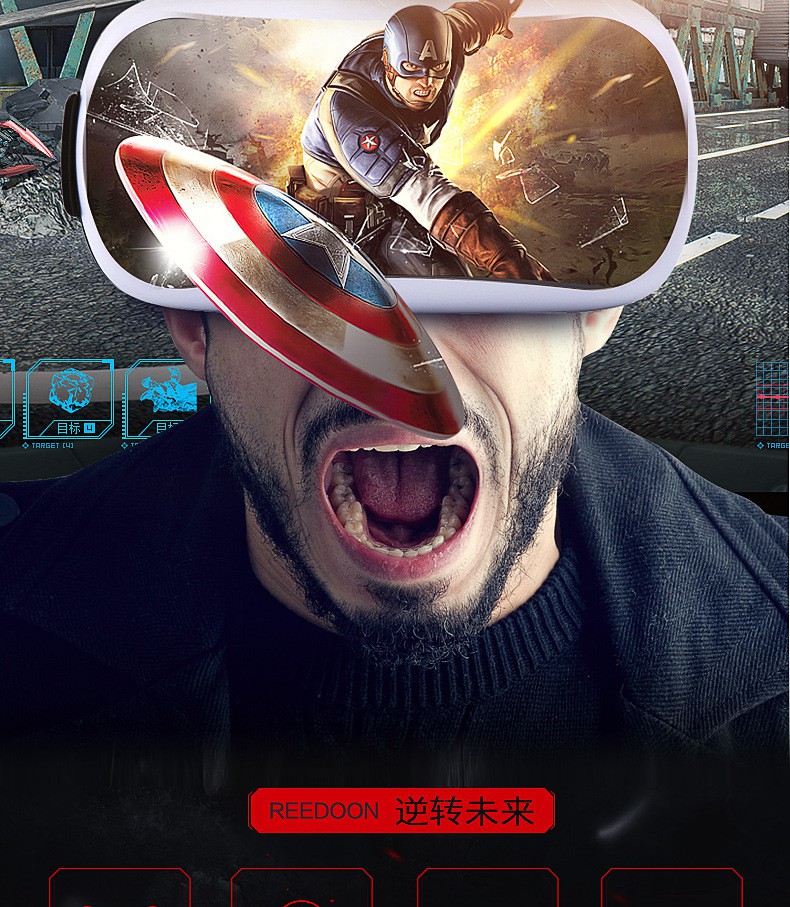 Bộ Kính Thực Tế Ảo 3d Gắn Mũ Bảo Hiểm | BigBuy360 - bigbuy360.vn