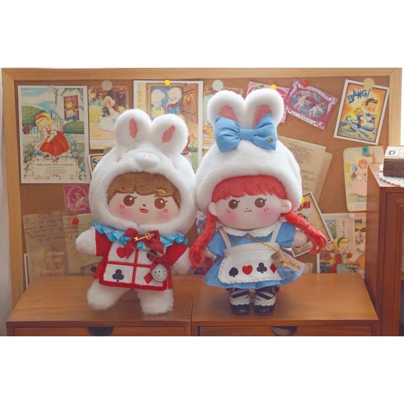 Tủ đồ Puppy cho doll: bộ Alice và Rabbit.