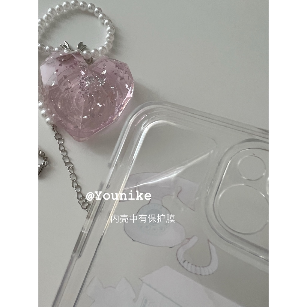 Ốp Điện Thoại Hình Búp Bê Màu Hồng Phong Cách Hàn Quốc Cho Iphone 14 / 13pro / 12promax / 11 / r