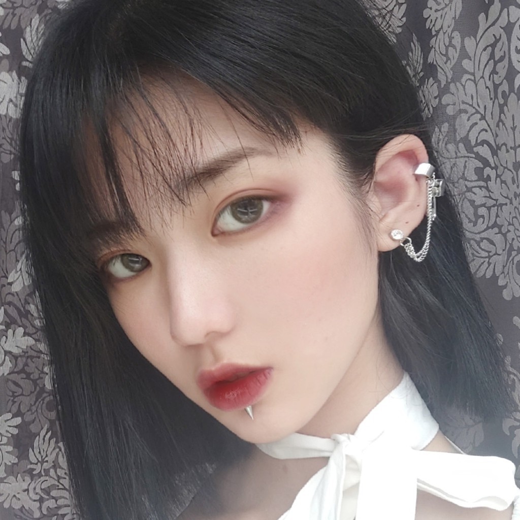 Khuyên Vành Tai Phối Dây Xích Cá Tính Dành Cho Nữ B835