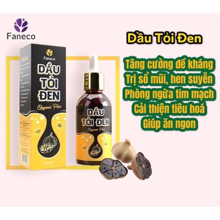 [ Chính hãng ]  dầu tỏi đen tăng đề kháng thảo dược xanh sạch Faneco hết sổ mũi hết cảm hỗ trợ về hô hấp