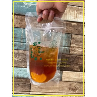 Túi ZIP trà sữa 2in1