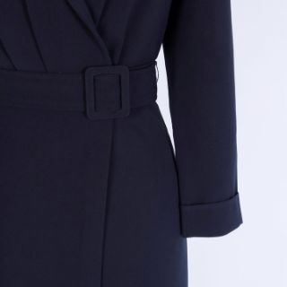 Đầm cổ vest phối ren D759