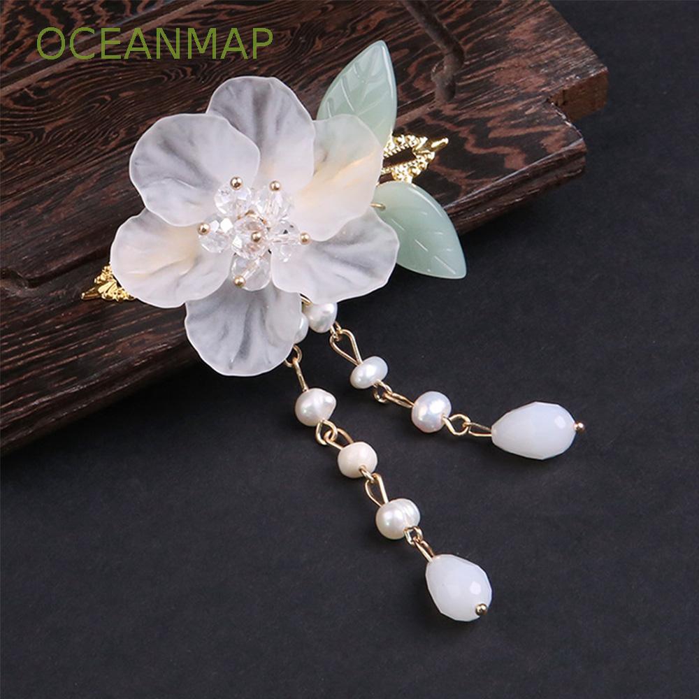 Trâm Cài Tóc Hình Lá Cây Phong Cách Hanfu Cổ Điển Cho Nữ