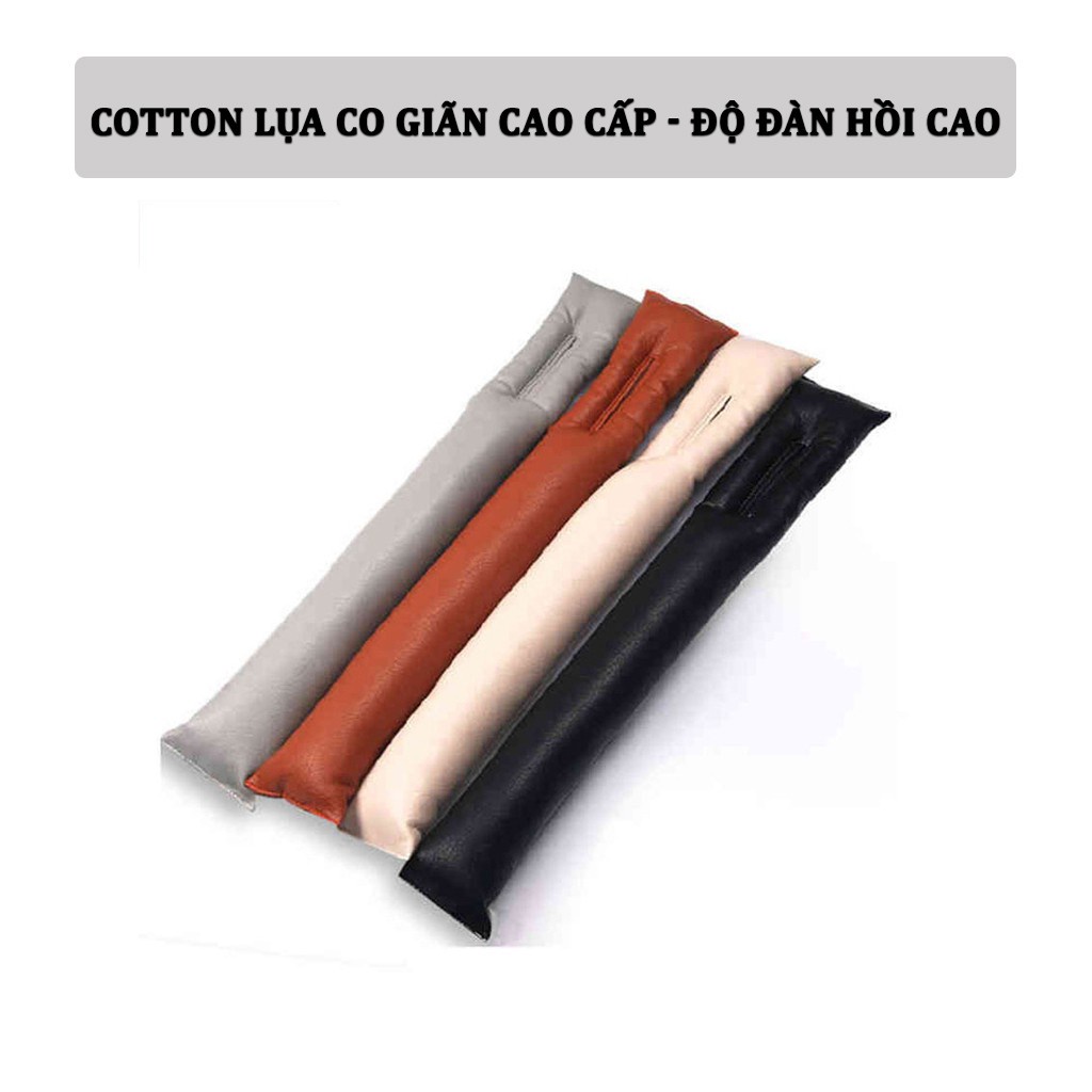 Miếng Lót Khe Ghế Ô Tô Chống Rơi Đồ Da PU Cao Cấp